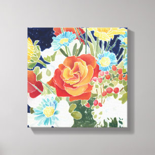 Toile IV floral de minuit