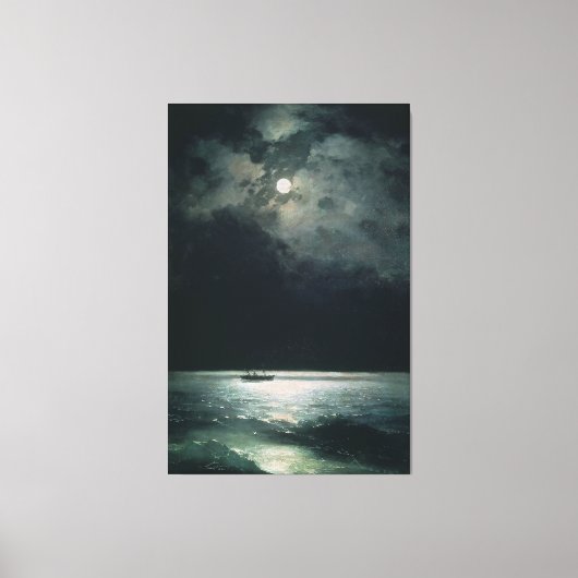 Toile Ivan Aivazovsky la mer Noire la nuit (Recto)