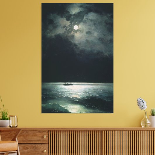 Toile Ivan Aivazovsky la mer Noire la nuit (Insitu(Salon))