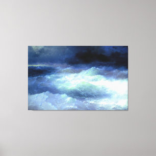 Toile Ivan Aivazovsky - Parmi les vagues (1898)