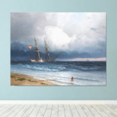 Toile Ivan Konstantinovich Aivazovsky - Ship by Sea (Insitu (Plancher de Bois))