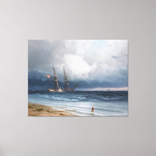 Toile Ivan Konstantinovich Aivazovsky - Ship by Sea (Recto)