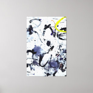 Toile J. P. - ARGENT ET NOIR I - 1950 - Abstrait -