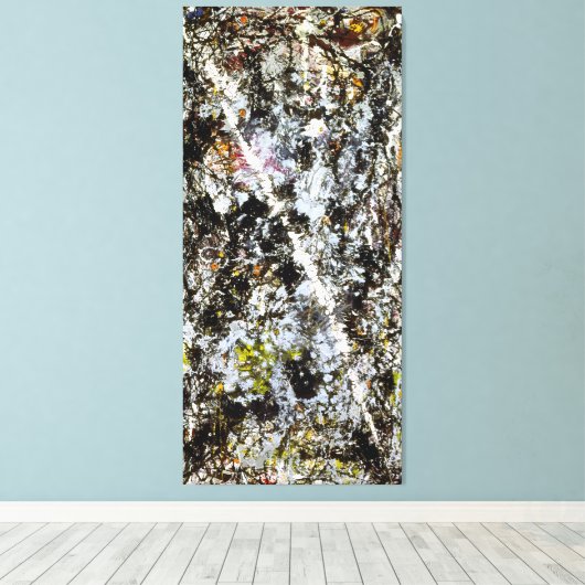 Toile J. P. - COMET - 1947 - Expressionnisme Abstrait - (Insitu (Plancher de Bois))