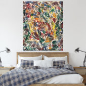 Toile J. P. - CROAKING MOVEMENT - 1946 - Abstrait - (Insitu(Chambre))