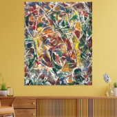 Toile J. P. - CROAKING MOVEMENT - 1946 - Abstrait - (Insitu(Salon))