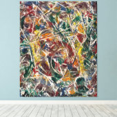 Toile J. P. - CROAKING MOVEMENT - 1946 - Abstrait - (Insitu (Plancher de Bois))
