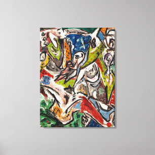 Toile J. P. - EFFORT DE L'OISEAU - 1946 - Abstarct -