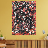 Toile J. P. - FORME LIBRE - 1946 - Expressionnisme Abstr (Insitu(Salon))