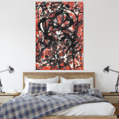 Toile J. P. - FORME LIBRE - 1946 - Expressionnisme Abstr (Insitu(Chambre))