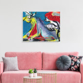 Toile J. P. - HORSE - 1944 - Expressionnisme Abstrait - (Insitu(Salon))