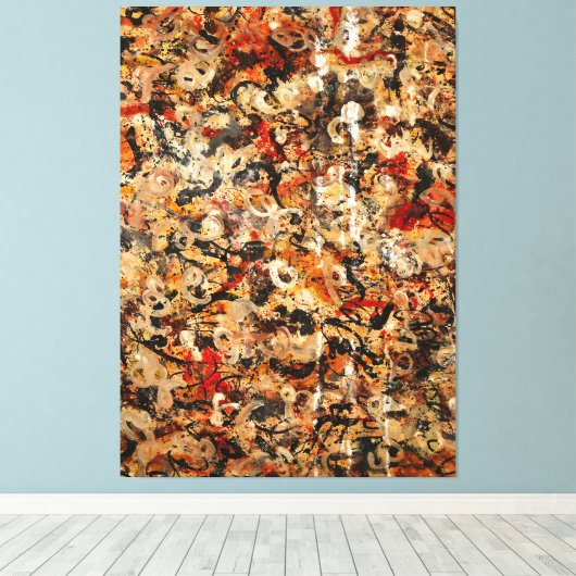 Toile J. P. - INTITULÉ - c. 1945-1949 - Peinture d'actio (Insitu (Plancher de Bois))