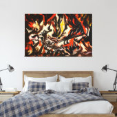 Toile J. P. - LE FLAME - c. 1934-38 - Abstrait - (Insitu(Chambre))