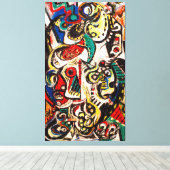 Toile J. P. - MASQUED IMAGE - 1938 - Abstrait - (Insitu (Plancher de Bois))