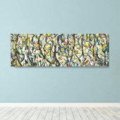 Toile J. P. - MURAL - 1943 - Expressionnisme Abstrait - (Insitu (Plancher de Bois))