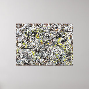 TOILE J. P. - MURAL ON INDIAN RED GROUND - 1950 -