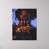 Toile J. P. - NUIT ÉLECTRIQUE - 1946 - Abstrait - (Recto)