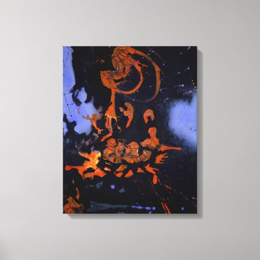 Toile J. P. - NUIT ÉLECTRIQUE - 1946 - Abstrait - (Recto)