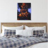 Toile J. P. - NUIT ÉLECTRIQUE - 1946 - Abstrait - (Insitu(Chambre))
