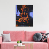 Toile J. P. - NUIT ÉLECTRIQUE - 1946 - Abstrait - (Insitu(Salon))