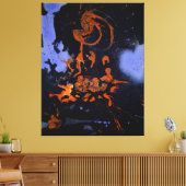 Toile J. P. - NUIT ÉLECTRIQUE - 1946 - Abstrait - (Insitu(Salon))