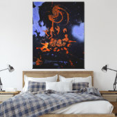 Toile J. P. - NUIT ÉLECTRIQUE - 1946 - Abstrait - (Insitu(Chambre))
