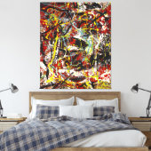 Toile J. P. - Numéro 22 - 1949 - Peinture d'action - (Insitu(Chambre))