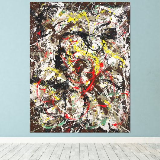 Toile J. P. - NUMÉRO 4 - 1950 - Peinture d'action - (Insitu (Plancher de Bois))