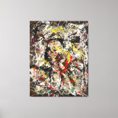 Toile J. P. - NUMÉRO 4 - 1950 - Peinture d'action - (Recto)