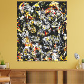 Toile J. P. - Numéro 4 - 1951 - Peinture d'action - (Insitu(Salon))