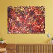 Toile J. P. - PEINTURE A - 1950 - Expressionnisme Abstra (Insitu(Salon))