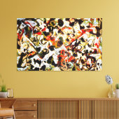 Toile J. P. - RECHERCHE - 1955 - Expressionnisme Abstrai (Insitu(Salon))