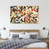 Toile J. P. - RECHERCHE - 1955 - Expressionnisme Abstrai (Insitu(Chambre))