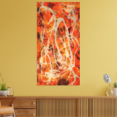 TOILE J. P. - RED VERTICAL COMPOSITION 5 - 1950 - (Insitu(Salon))