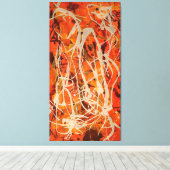 TOILE J. P. - RED VERTICAL COMPOSITION 5 - 1950 - (Insitu (Plancher de Bois))