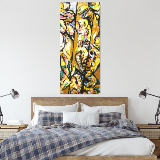 Toile J. P. - RITUAL - 1953 - Expressionnisme Abstrait - (Insitu(Chambre))