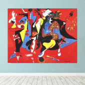 Toile J. P. - ROUGE et BLEU - 1946 - Abstrait - (Insitu (Plancher de Bois))
