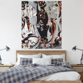 Toile J. P. - TOTEM LEÇON II - 1945 - Abstrait - (Insitu(Chambre))