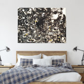 Toile J. P. - YELLOW ISLANDS - 1952 - Black Pourings - (Insitu(Chambre))