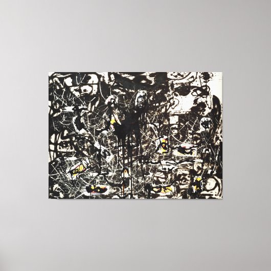 Toile J. P. - YELLOW ISLANDS - 1952 - Black Pourings - (Recto)