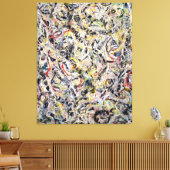 Toile J. P. - YEUX DANS LA CHALEUR - 1946 - Peinture d'a (Insitu(Salon))