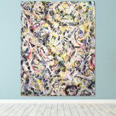 Toile J. P. - YEUX DANS LA CHALEUR - 1946 - Peinture d'a (Insitu (Plancher de Bois))