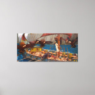 TOILE J. W. WATERHOUSE - ULYSSES AND THE SIRENS - 1891 -