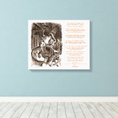 Toile Jabberwocky Poem par Lewis Carroll (Insitu (Plancher de Bois))