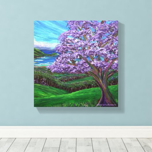 Toile Jacaranda (Insitu (Plancher de Bois))