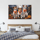 Toile Jack Russell Halloween Éffrayant (Insitu(Chambre))