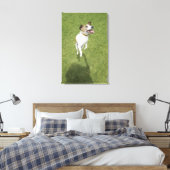 Toile Jack russell terrier saut, vue surélevée (Insitu(Chambre))
