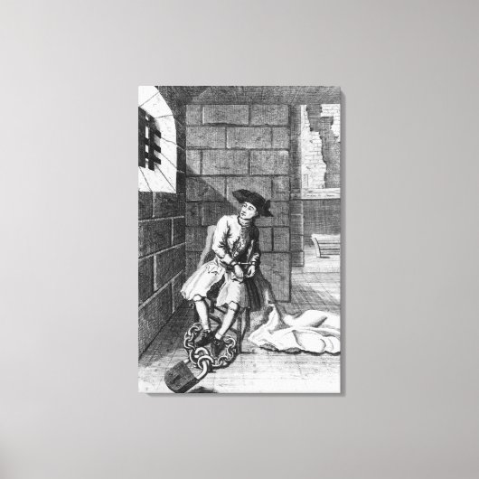 Toile Jack Shepberd à la prison de Newgate, 1724 (Recto)