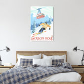 Toile Jackson Hole, Wyoming Skier et Tramway (Insitu(Chambre))