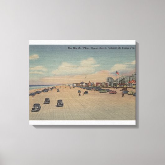 Toile Jacksonville Beach, FL - L'Océan le plus étendu du (Recto)